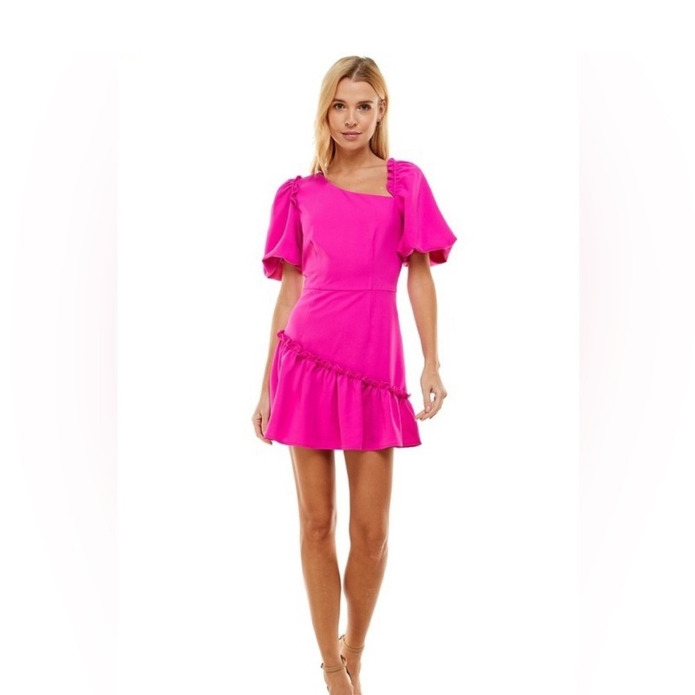 TCEC Vibrant Pink Mini Dress